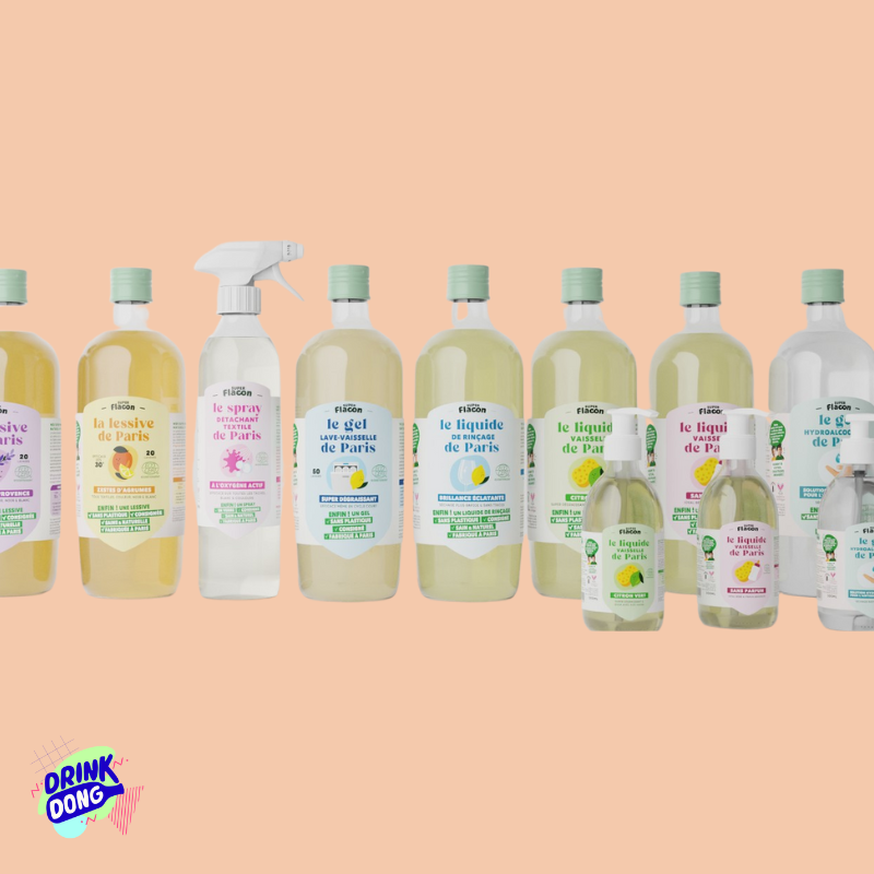 Produits ménagers Super Flacon en bouteilles de verre consignées