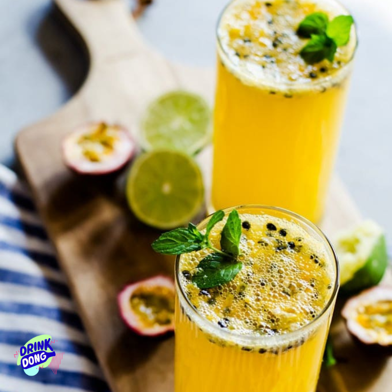 Cocktail Passion Lemon Mojito au rhum Copalli et Mikks Passion-Citron