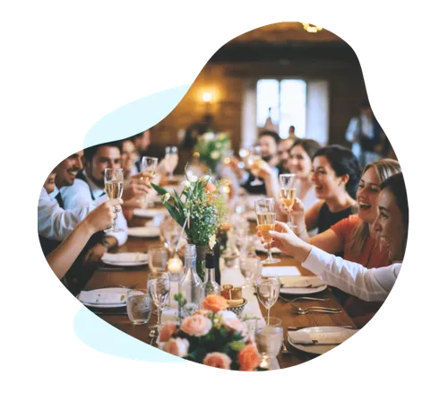 Service de boissons consignées et tireuse à bière lors d'un mariage