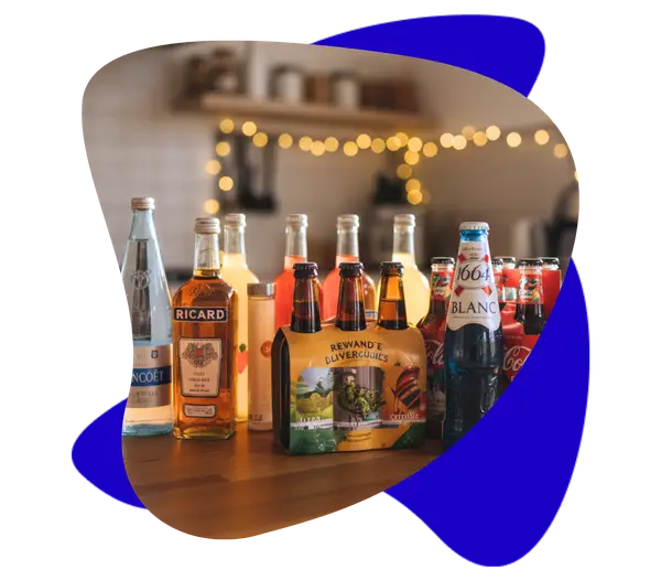 Sélection de boissons Drink Dong livrées avec la tireuse pour un événement