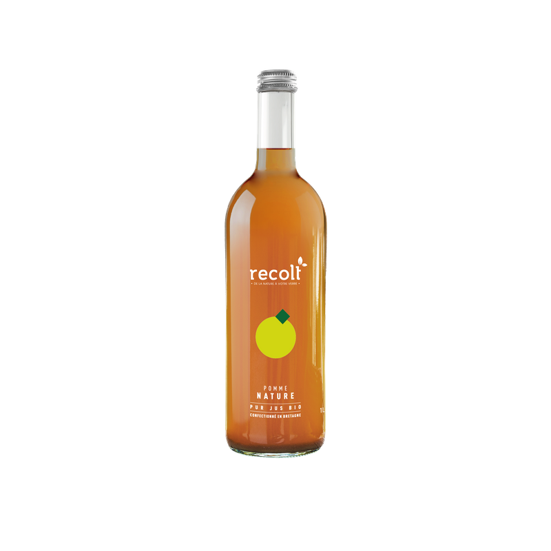 Bouteille de pur jus de pomme bio Récolt’